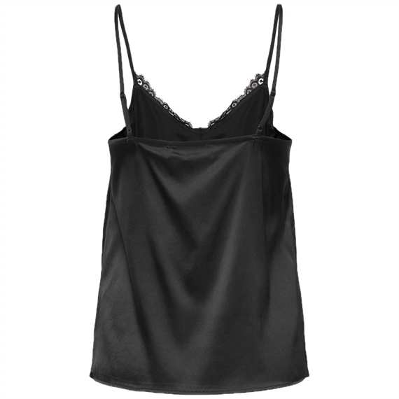 Rosemunde RWJade Silk Lace Stap Top, Sort